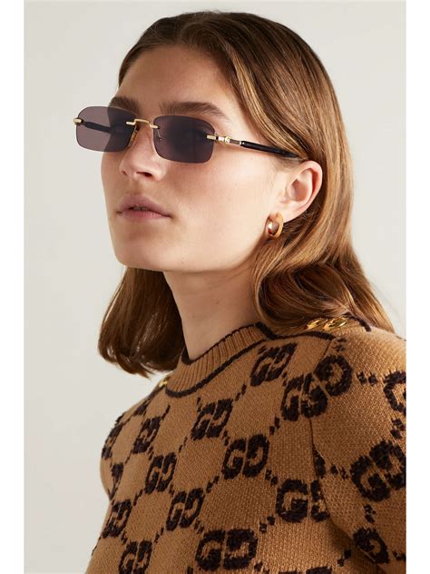 rectangular frame gucci sunglasses|gucci rectangle sunglasses women.